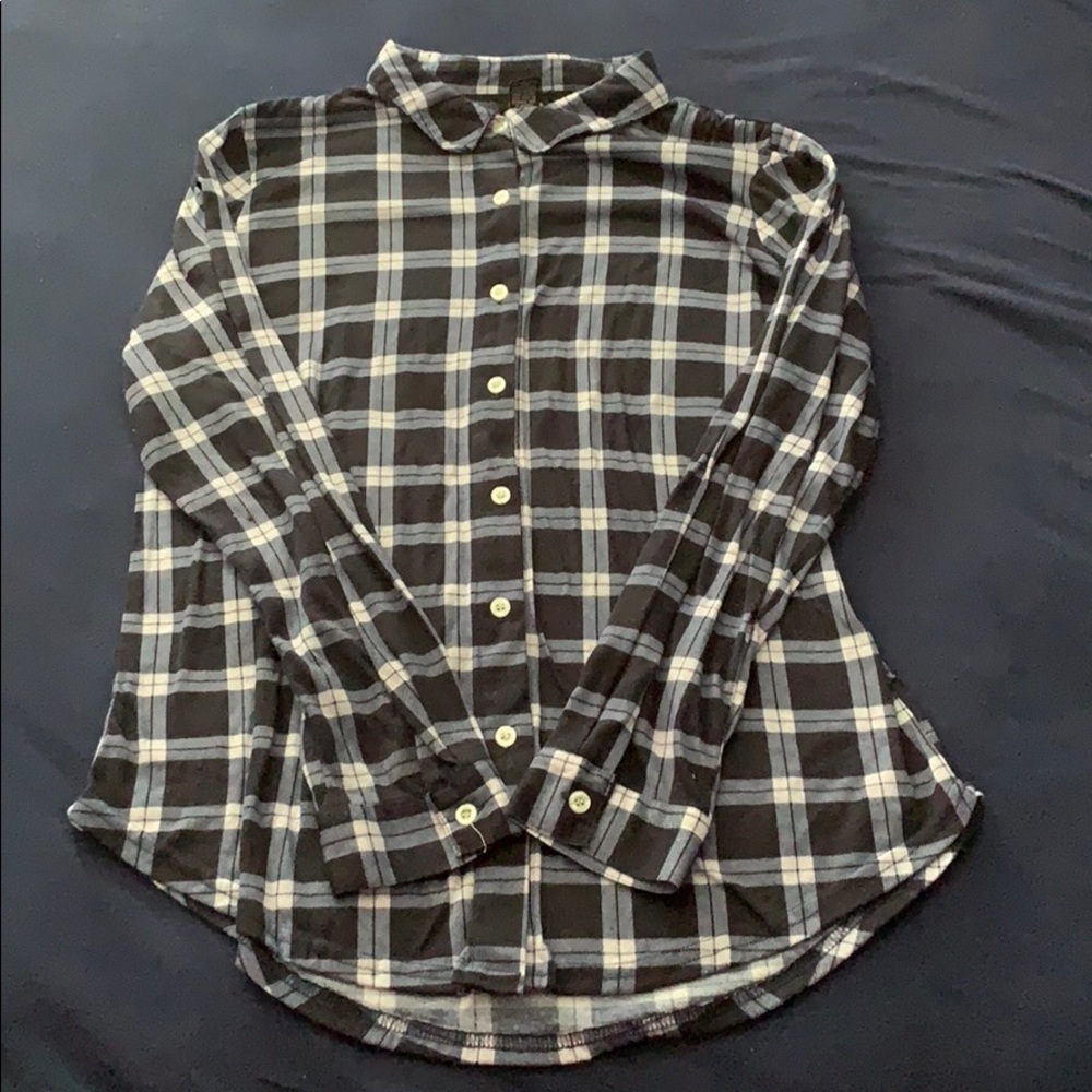 Blue Plaid Shirt